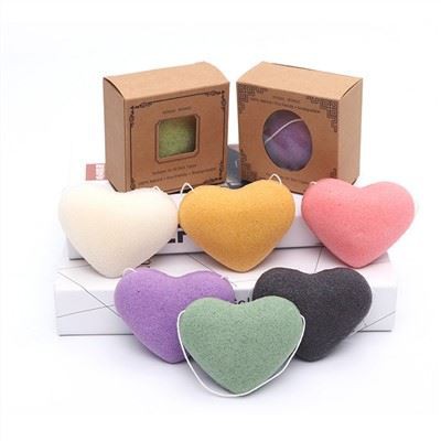 Lífrænn endurnýtanlegur andlitshreinsandi Konjac svampur